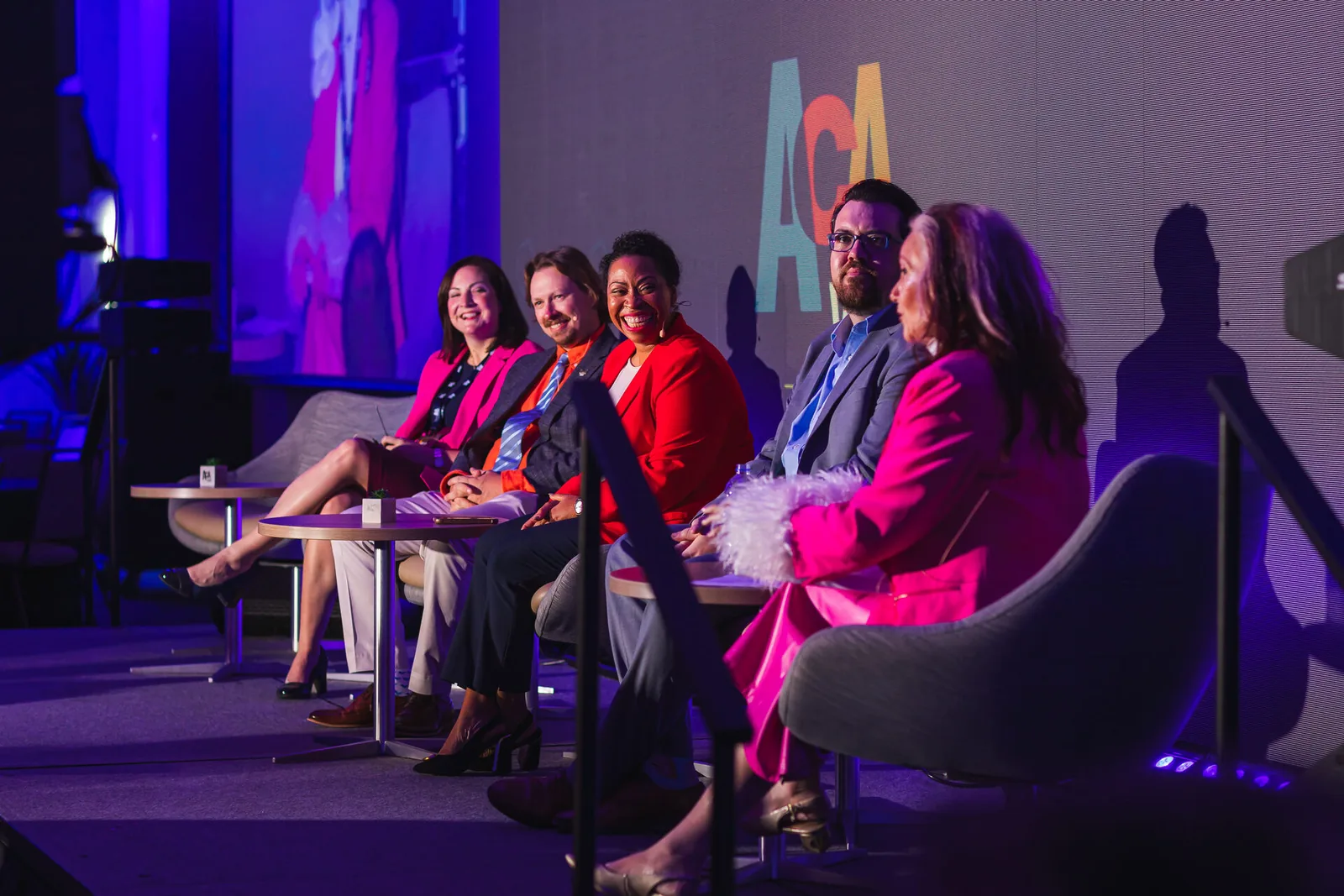 Panel discussion on stage at ACA WAY 2025 in Miami