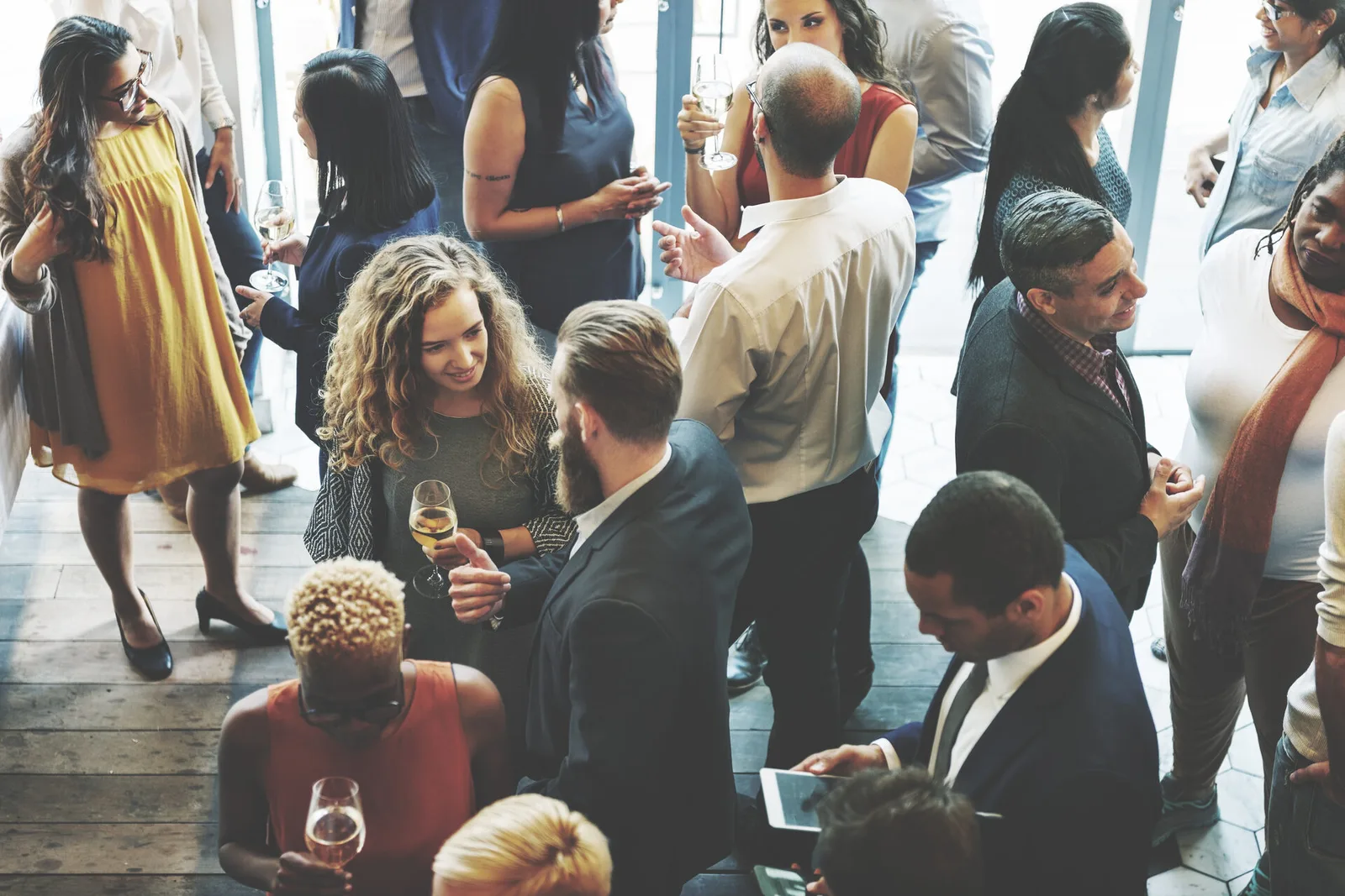 Attendees networking at the ACA WAY VIP experience